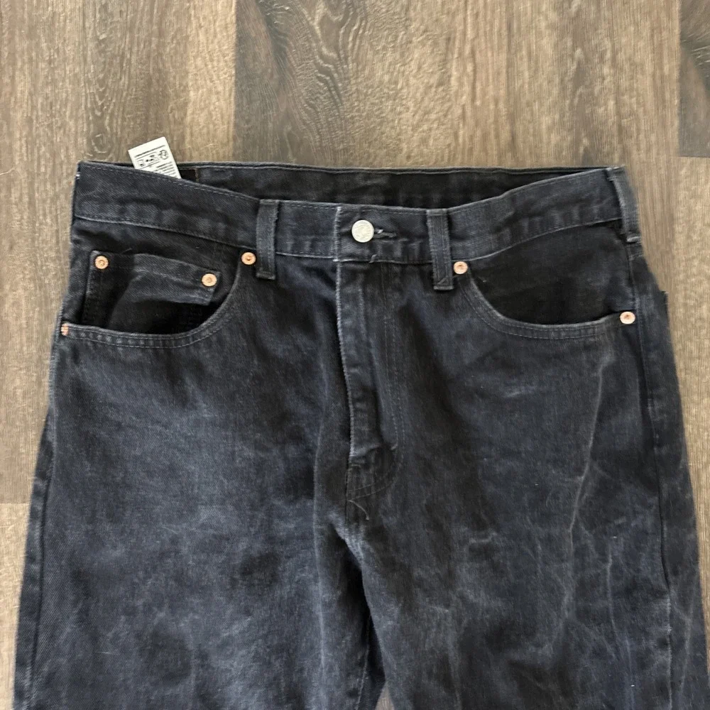Levi's Mens 36x36 Black 517 Bootcut Jeans Faded Denim Western Cowboy Biker